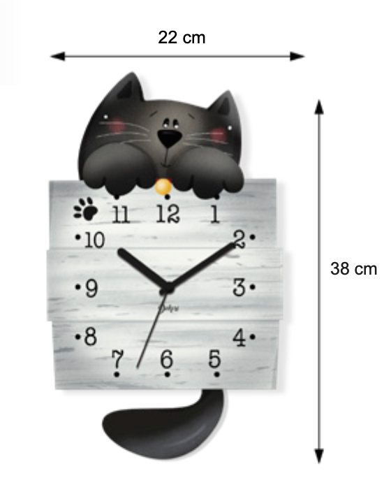 Reloj Gato negro Geppetto Italia SL