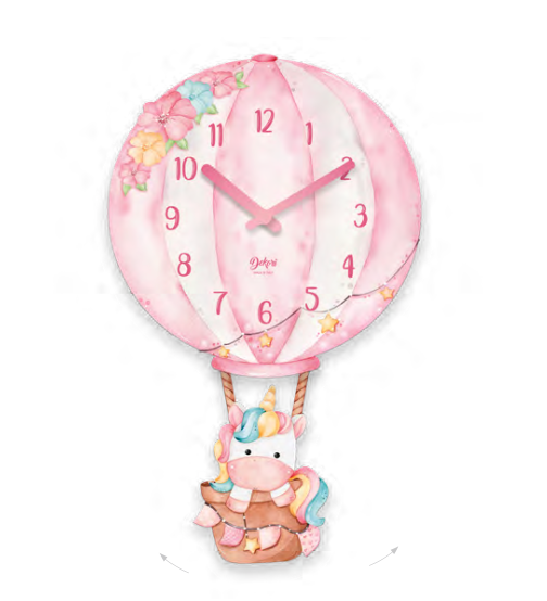 Reloj mediano Unicornio Rosa