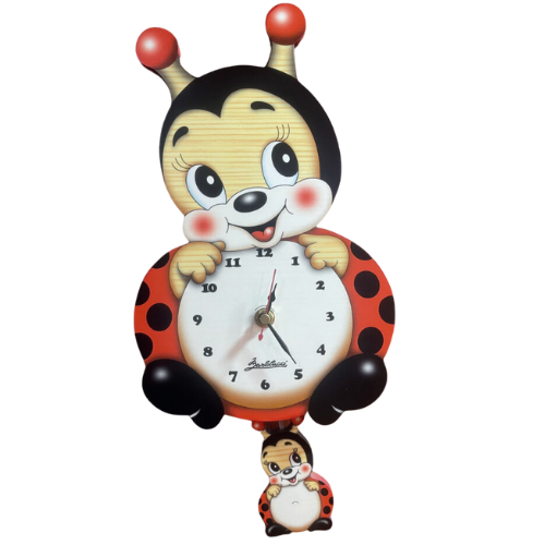 Ladybug in flight medium clock